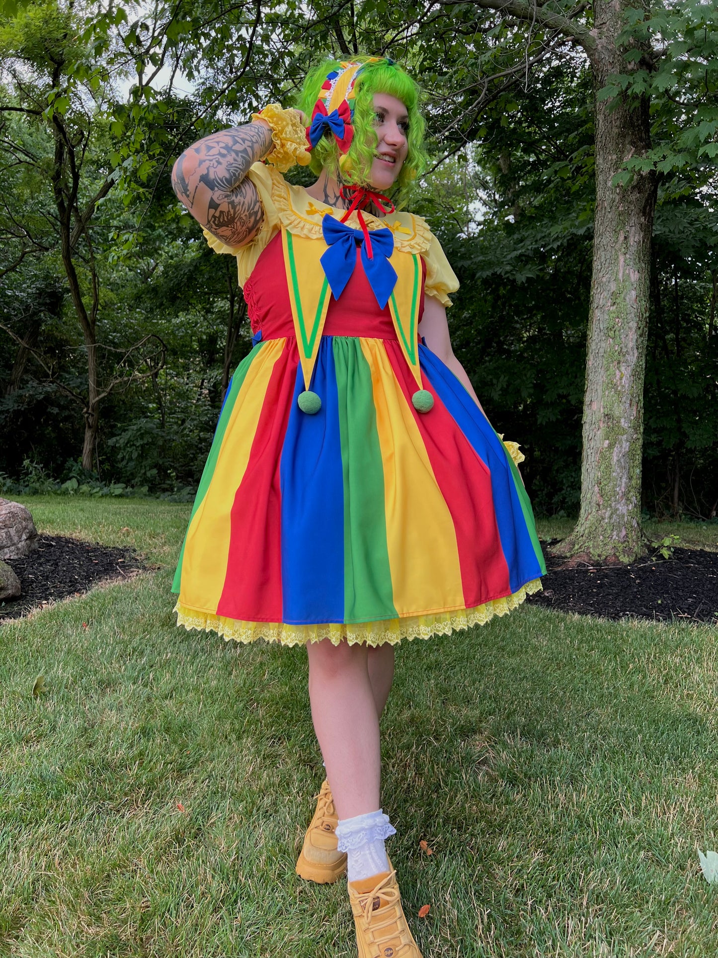 Bright Playground Clown Jumperskirt