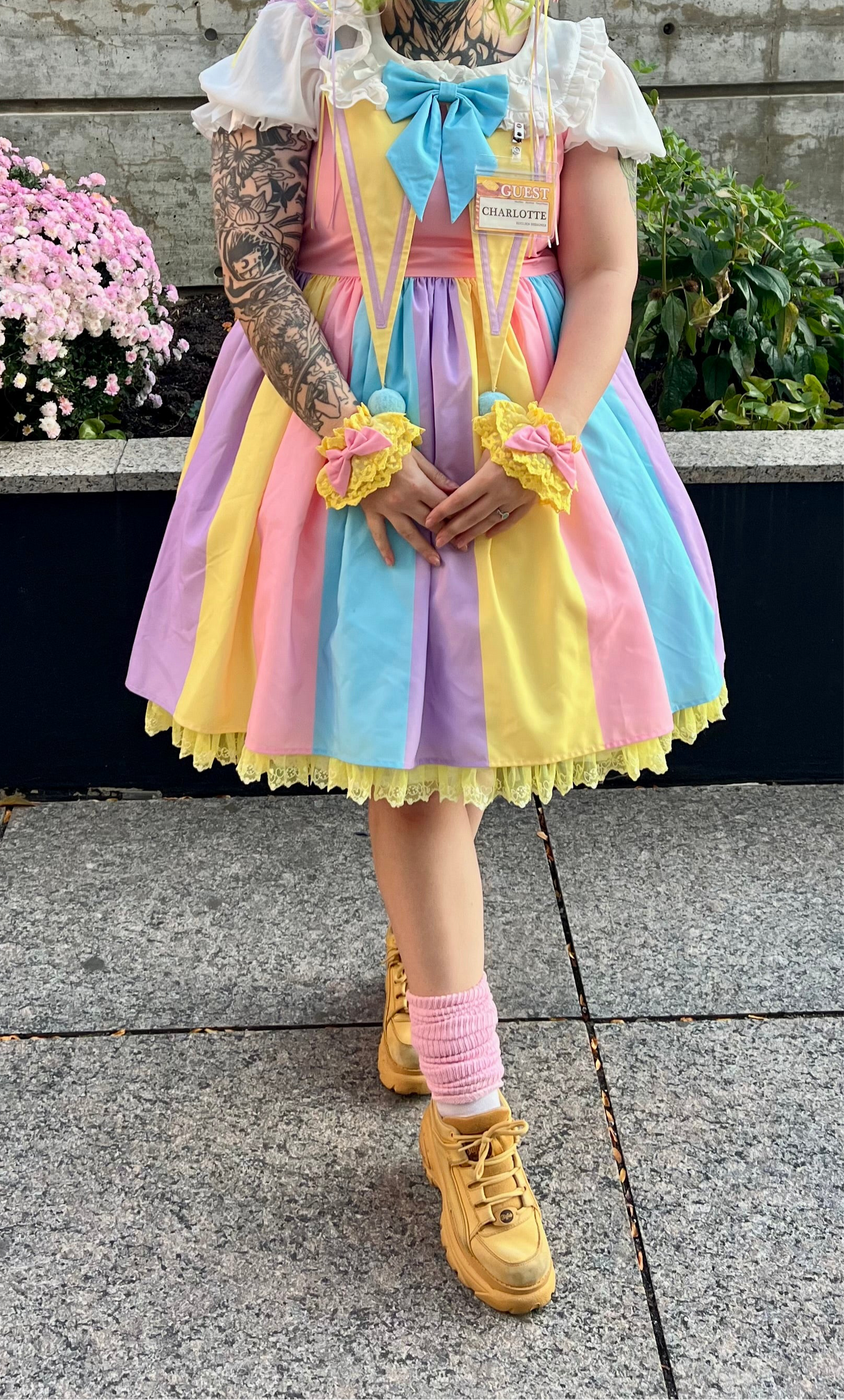 Pastel Playground Clown wristcuffs