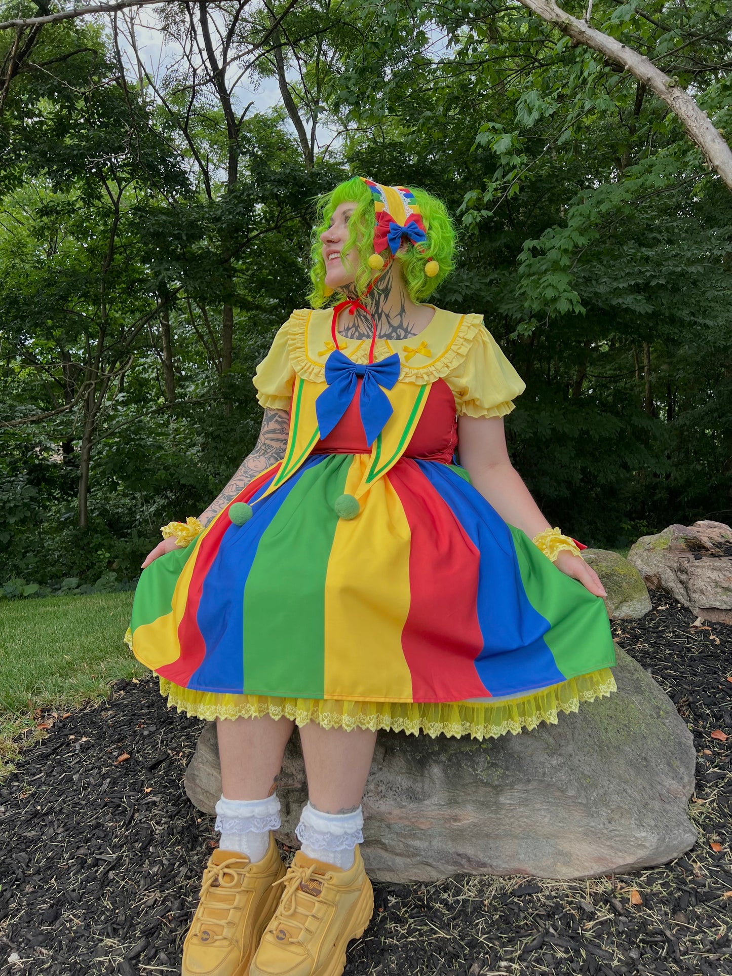Bright Playground Clown Jumperskirt