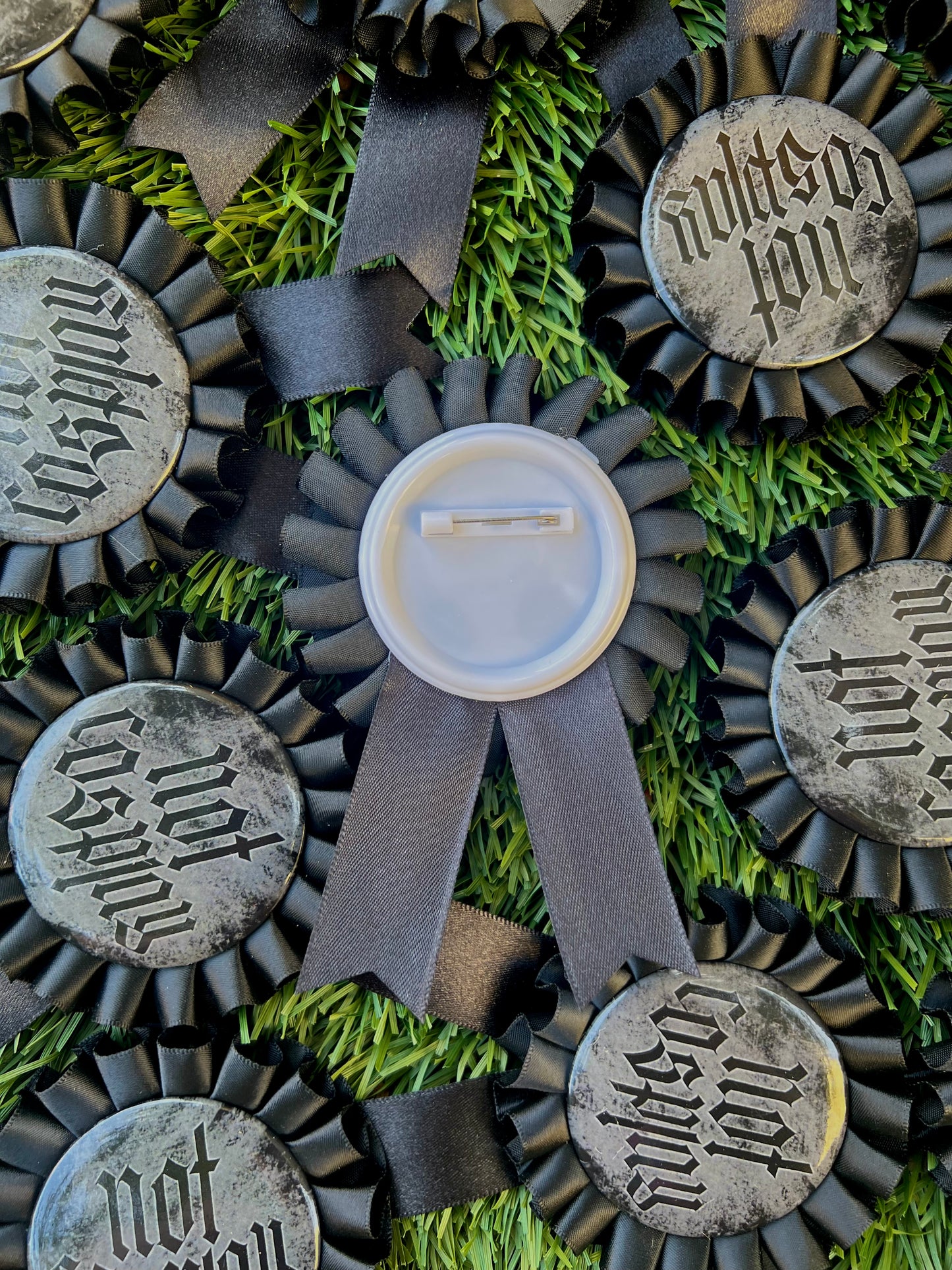 Gothic Not Cosplay Rosette pin