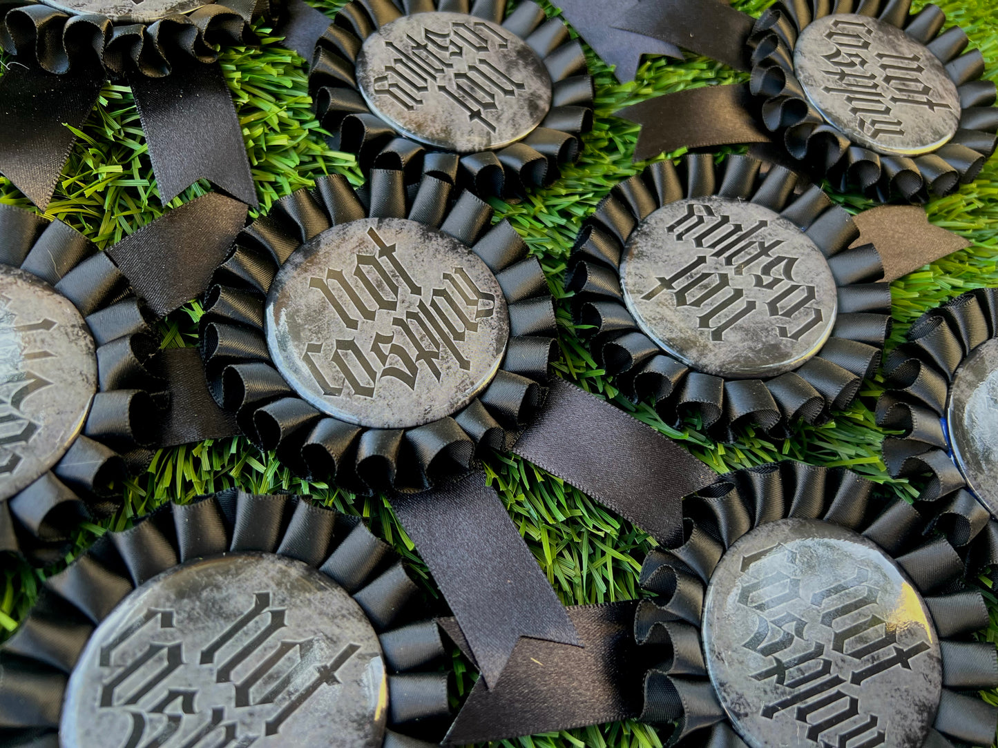 Gothic Not Cosplay Rosette pin