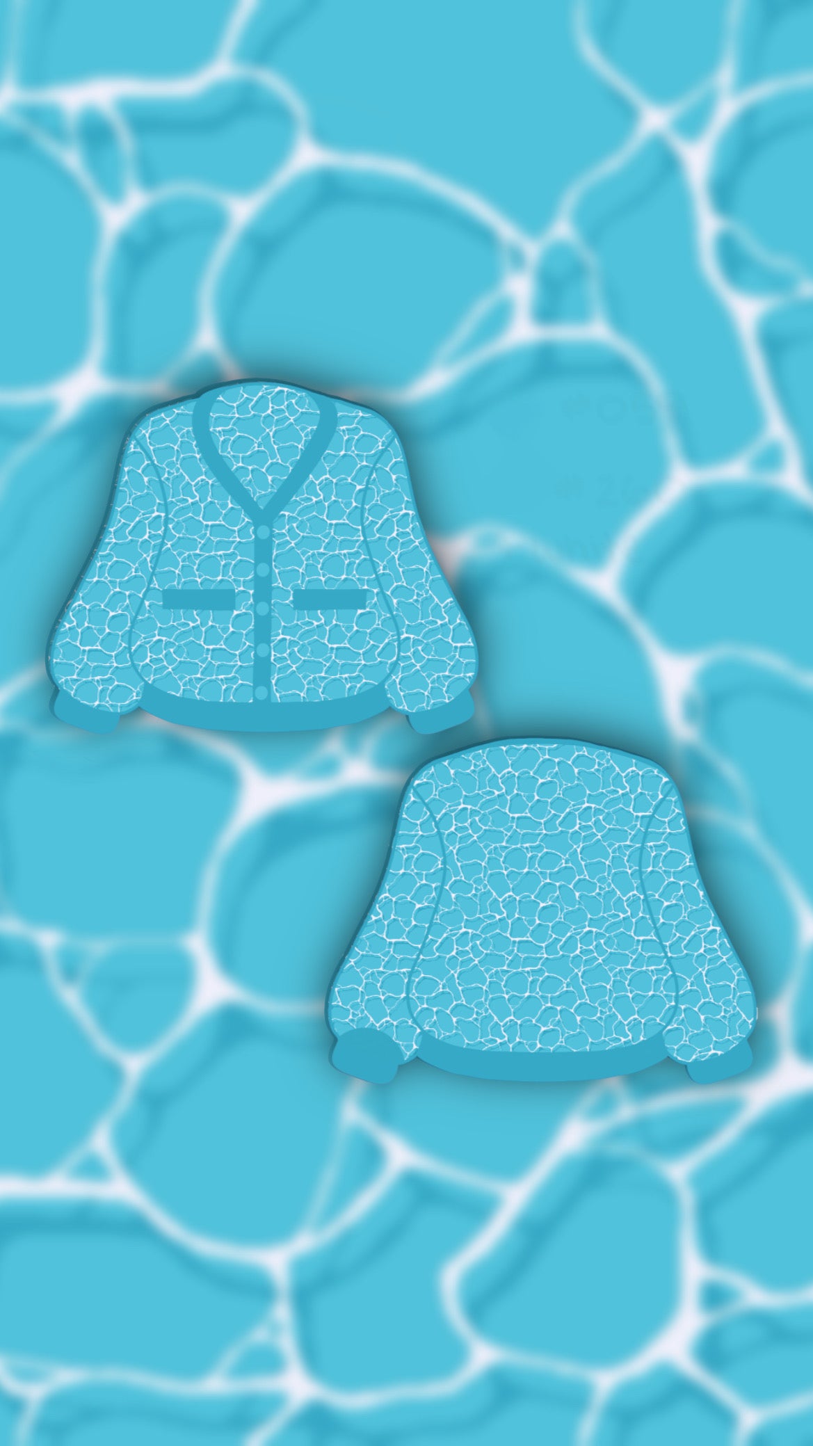 Pixel Water Cardi