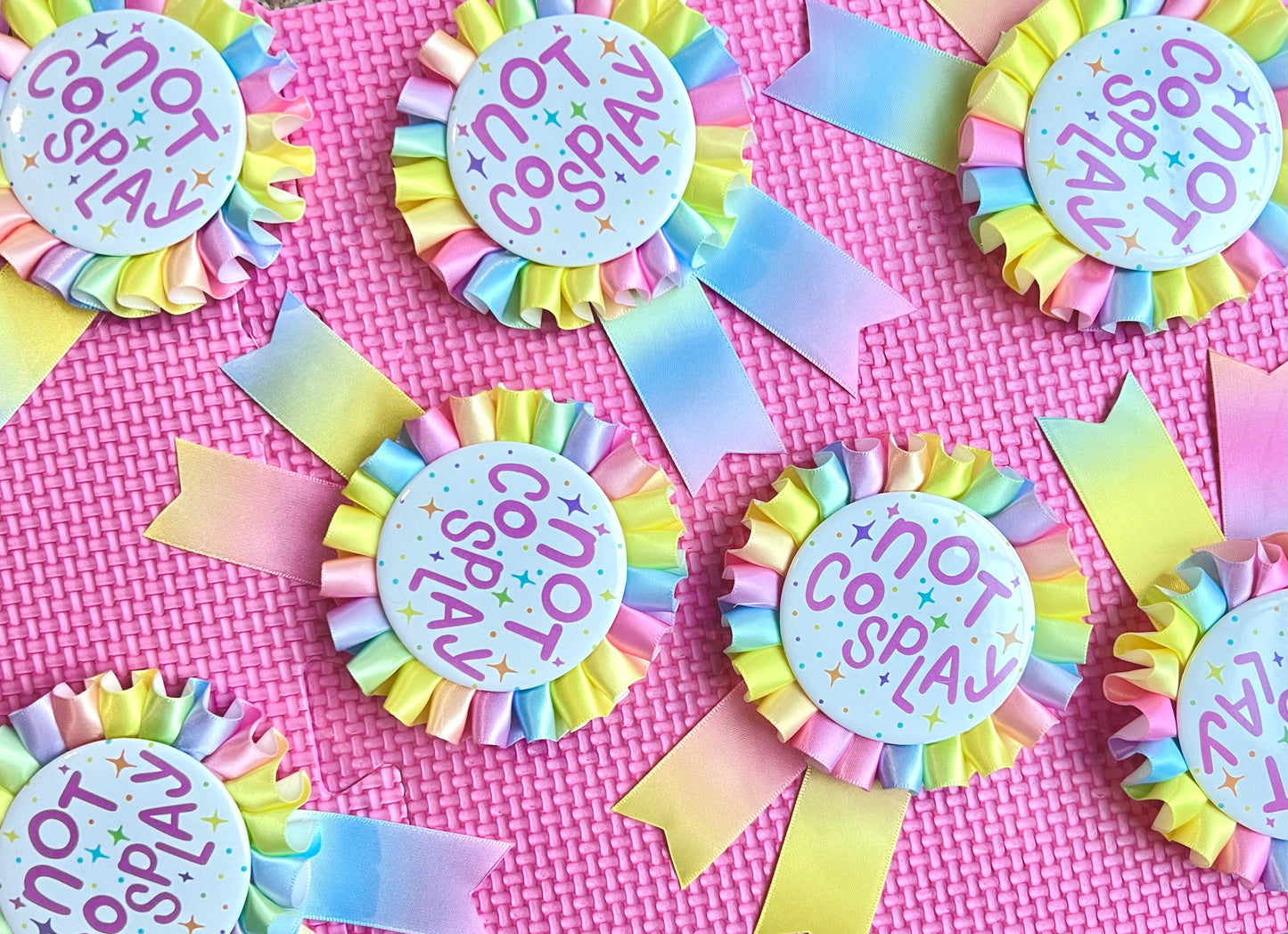 Pastel Not Cosplay Rosette pin
