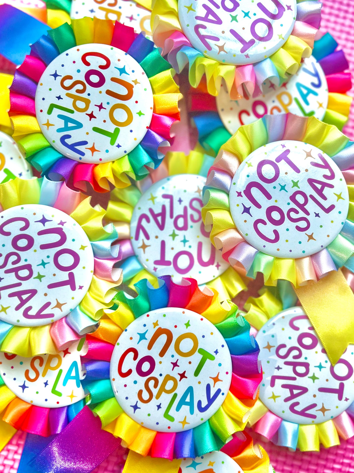 Pastel Not Cosplay Rosette pin