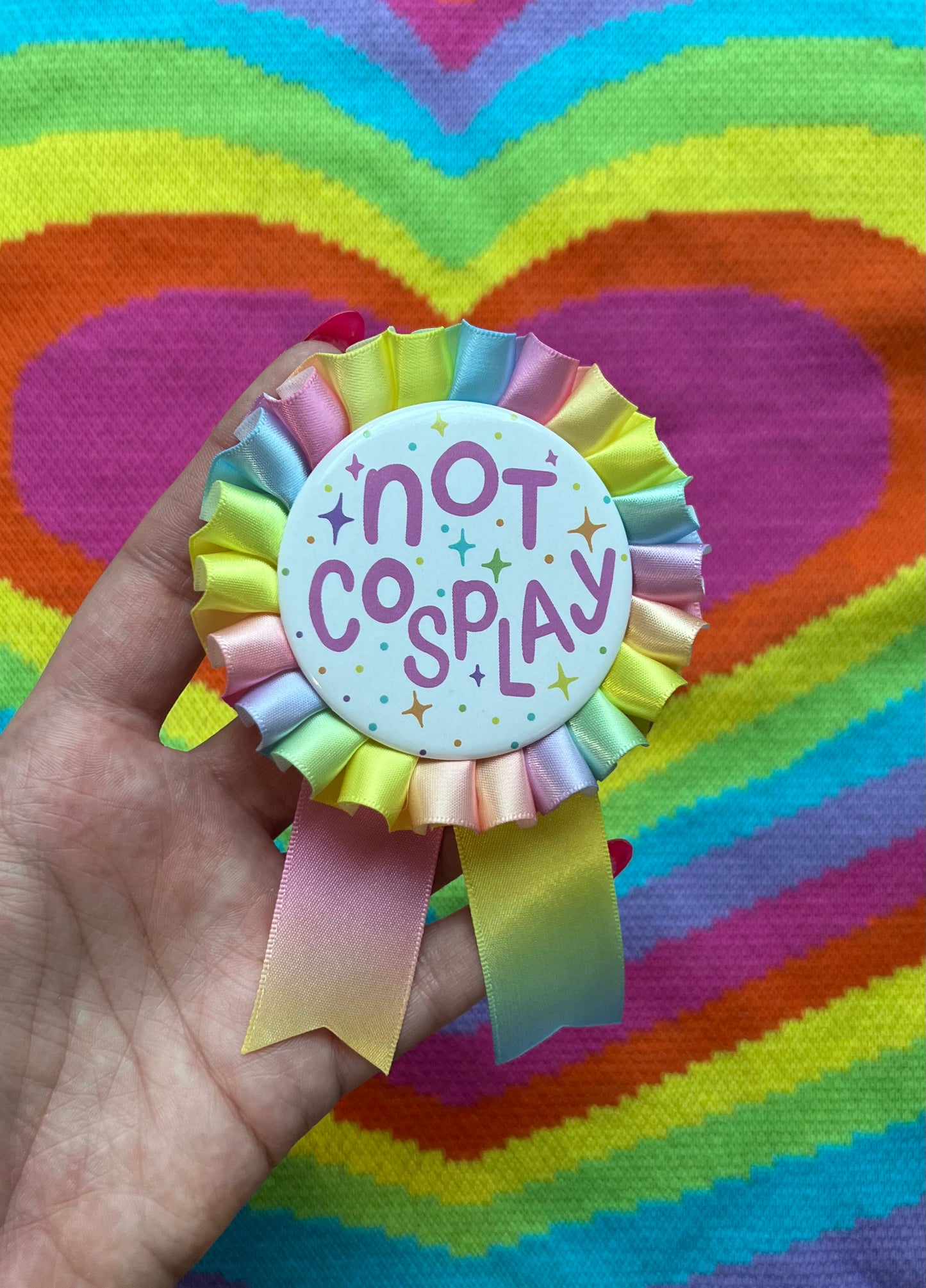 Pastel Not Cosplay Rosette pin