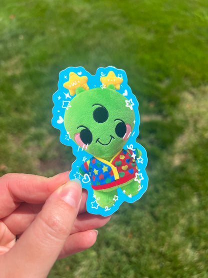 Frankie Plush Sticker