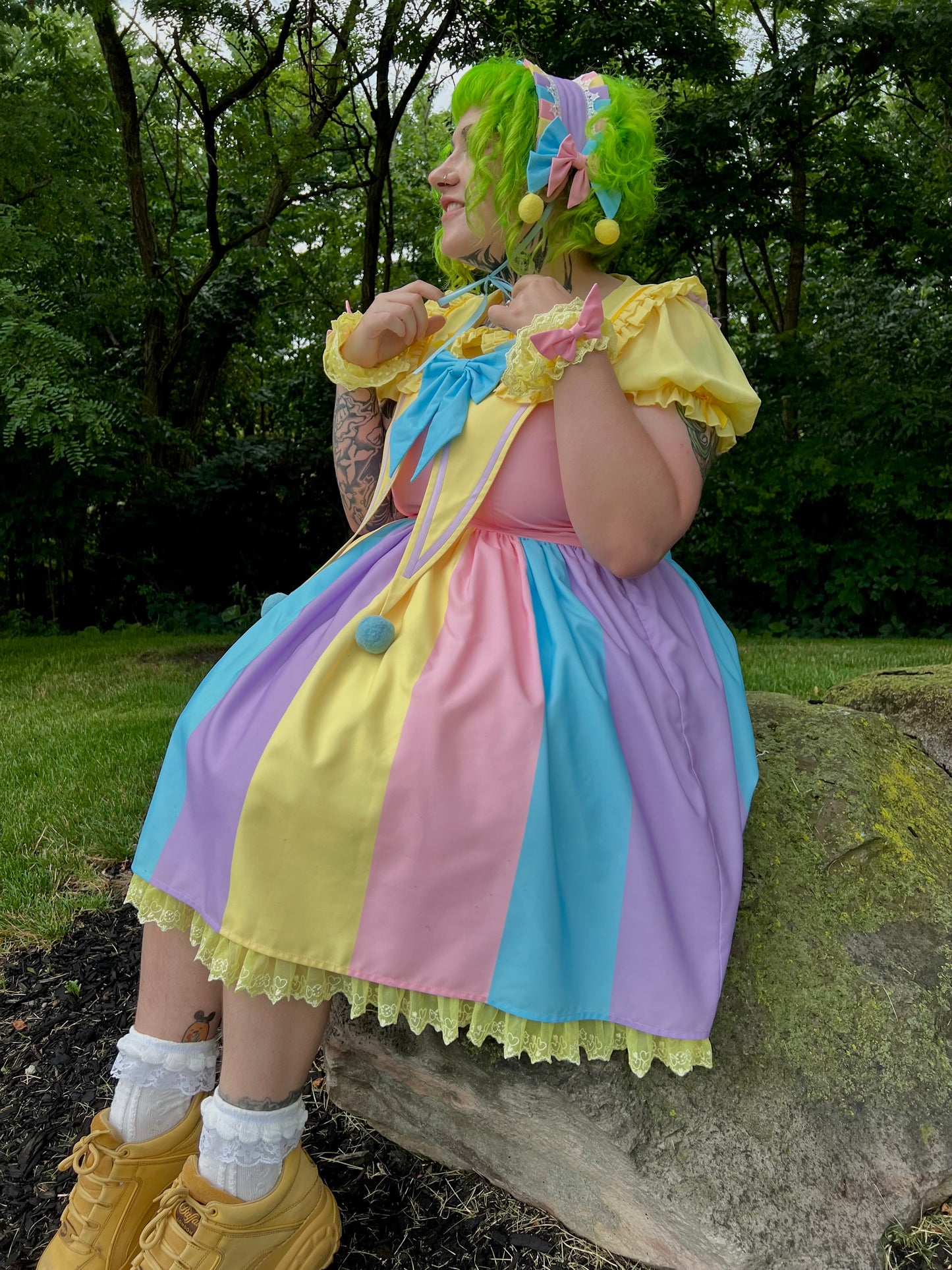 Pastel Playground Clown wristcuffs