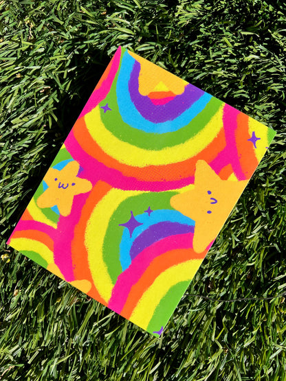 Rainbow Star Print