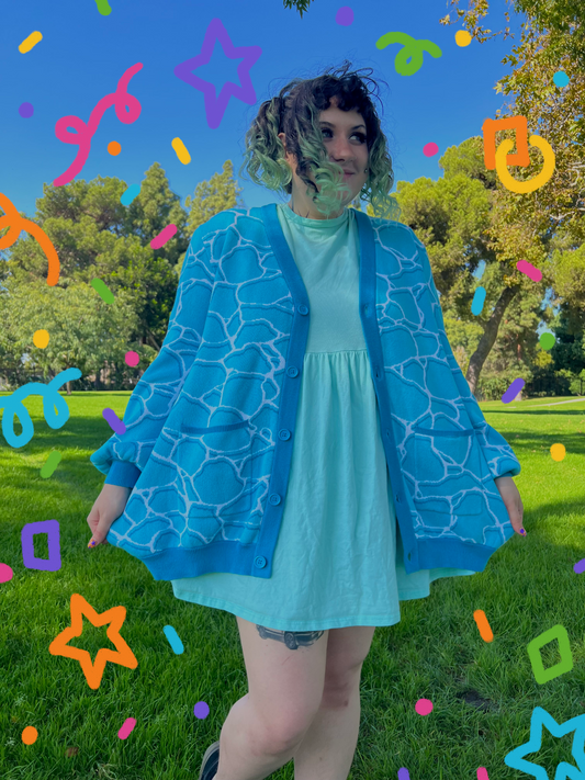 Pixel Water Cardi