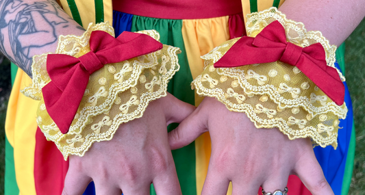 Bright Playground Clown Wristcuffs