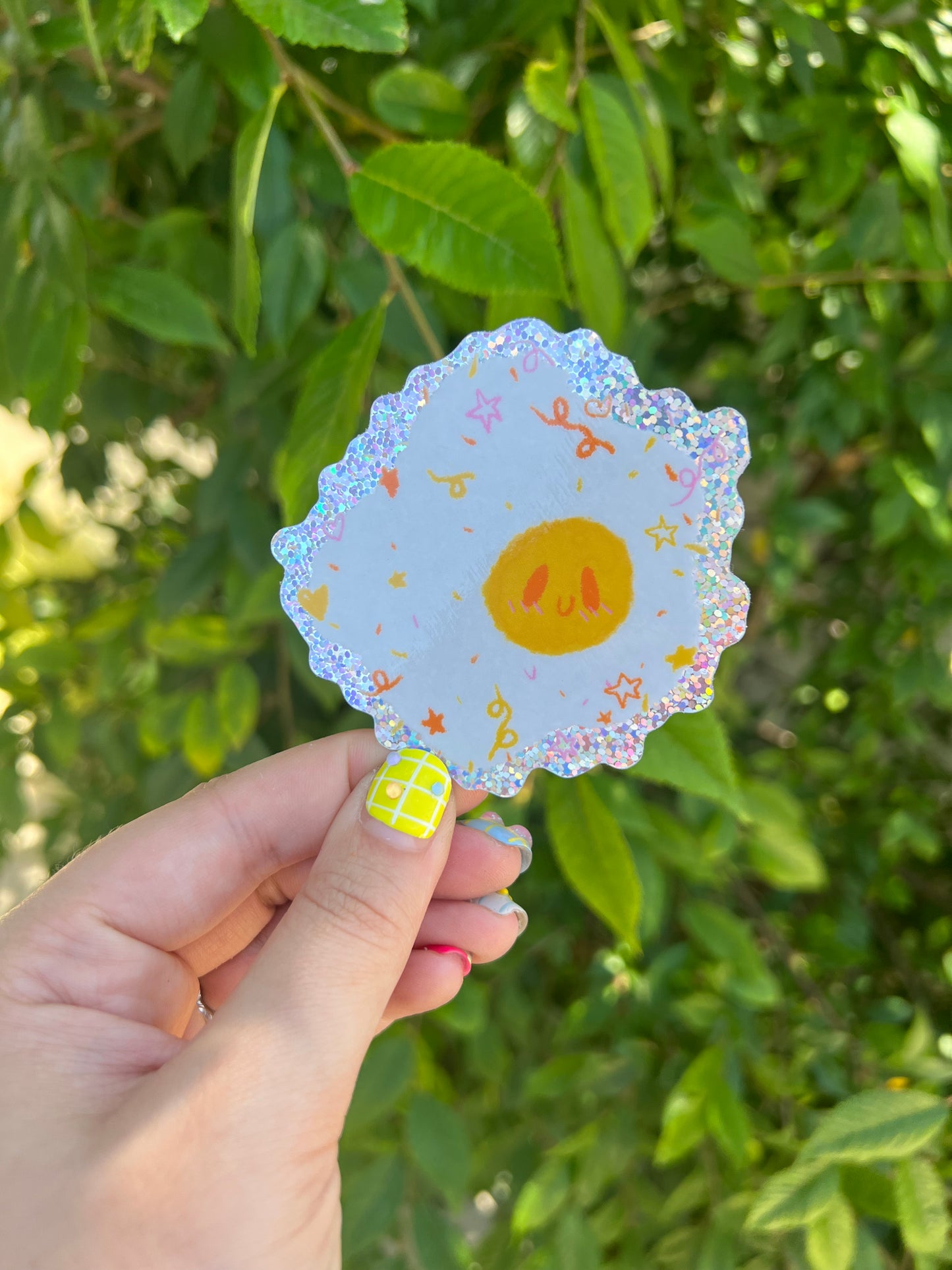 Happy egg Holo sticker