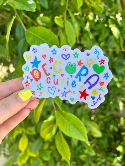 Decora Cutie Holo sticker- Candy Trap Collab