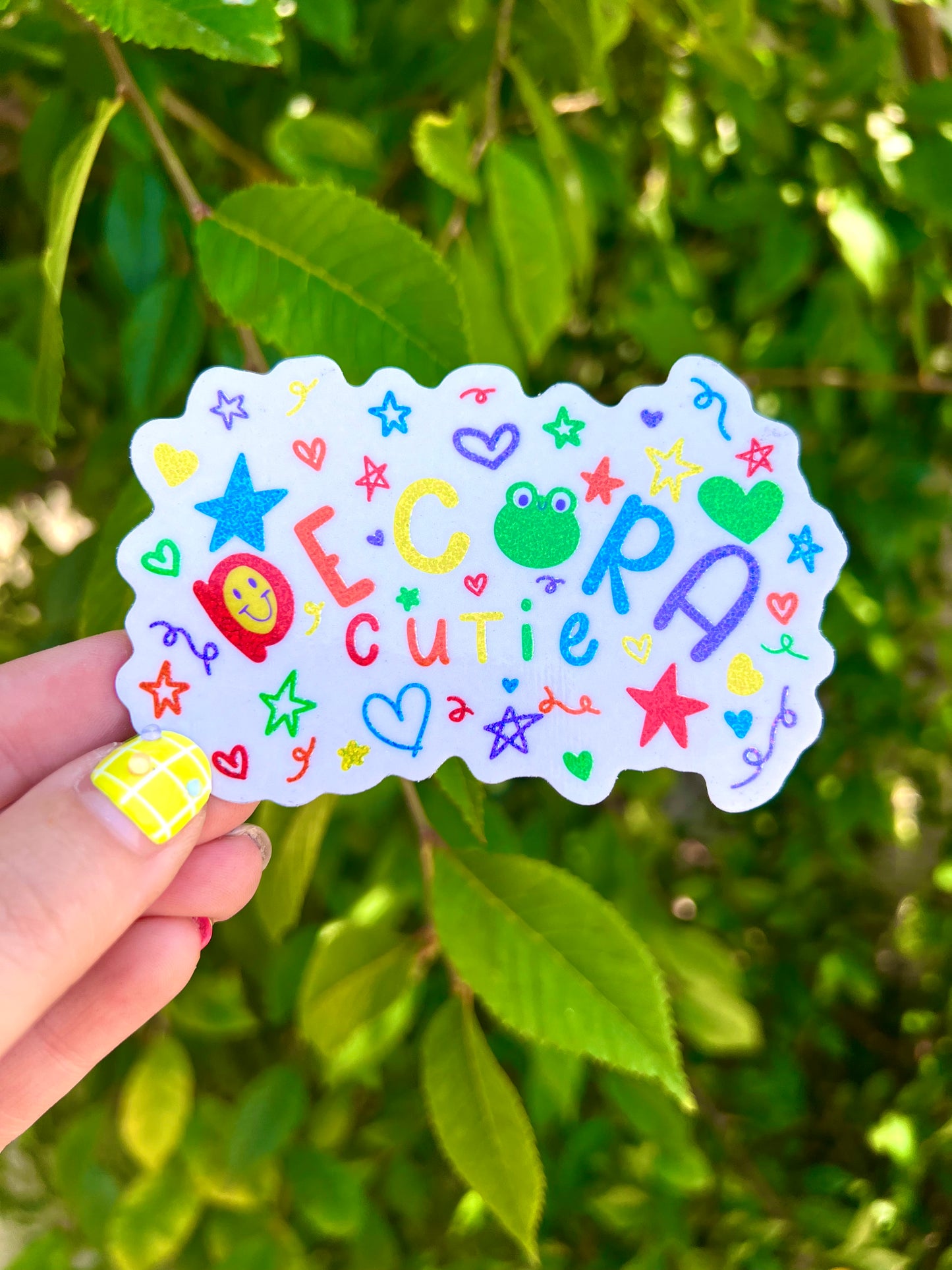 Decora Cutie Holo sticker- Candy Trap Collab