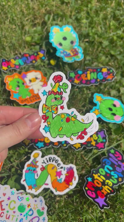 Party Dino Sticker