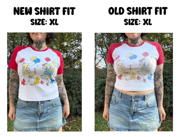 Two separate images of a woman