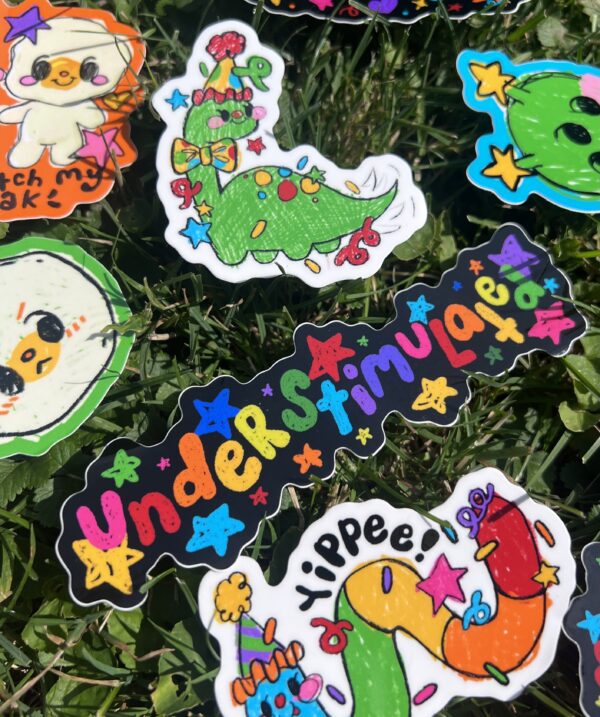 Understimulated sticker