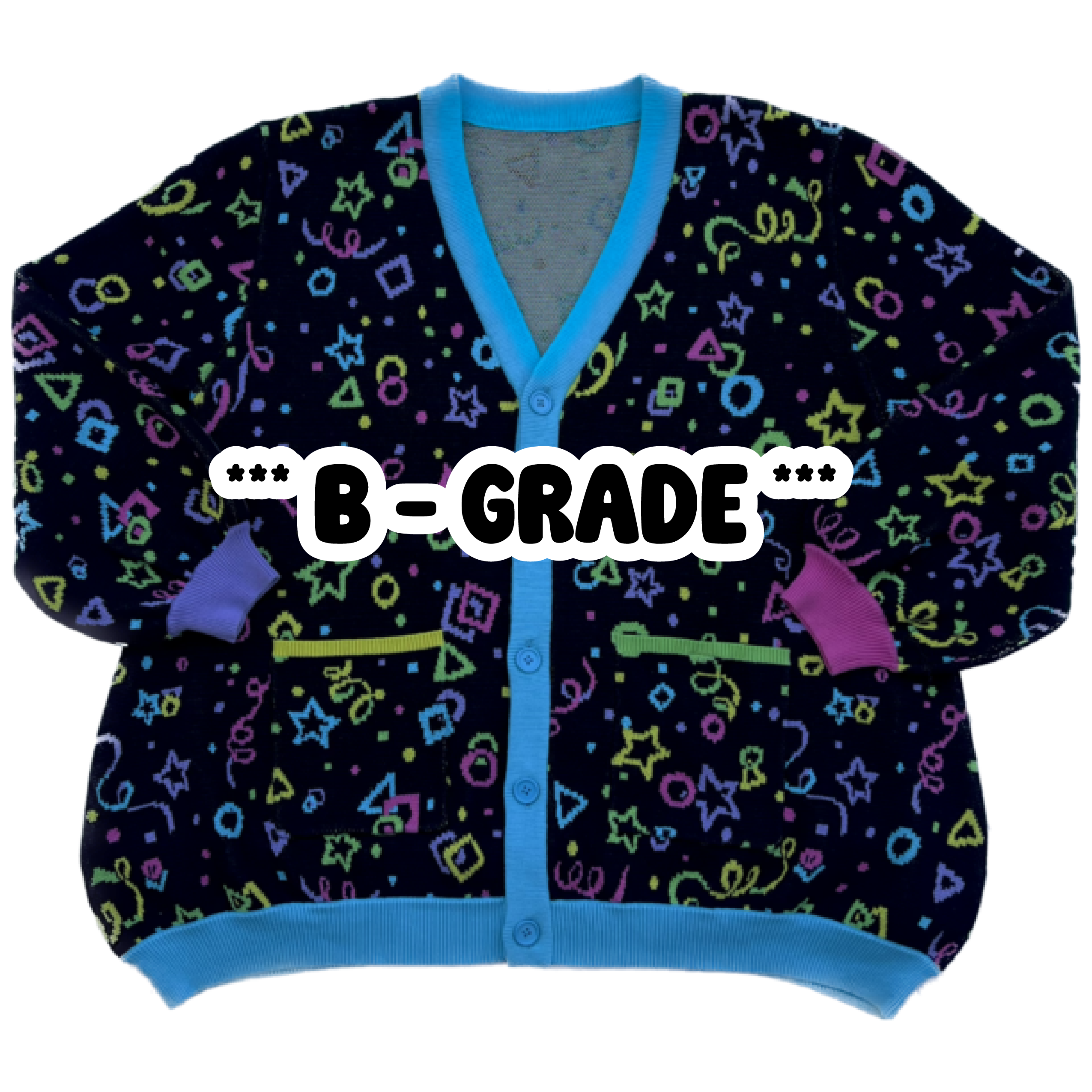 ***B- GRADE*** Roller Rink Carpet Cardigan